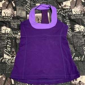 Purple and lilac Lululemon top size 8